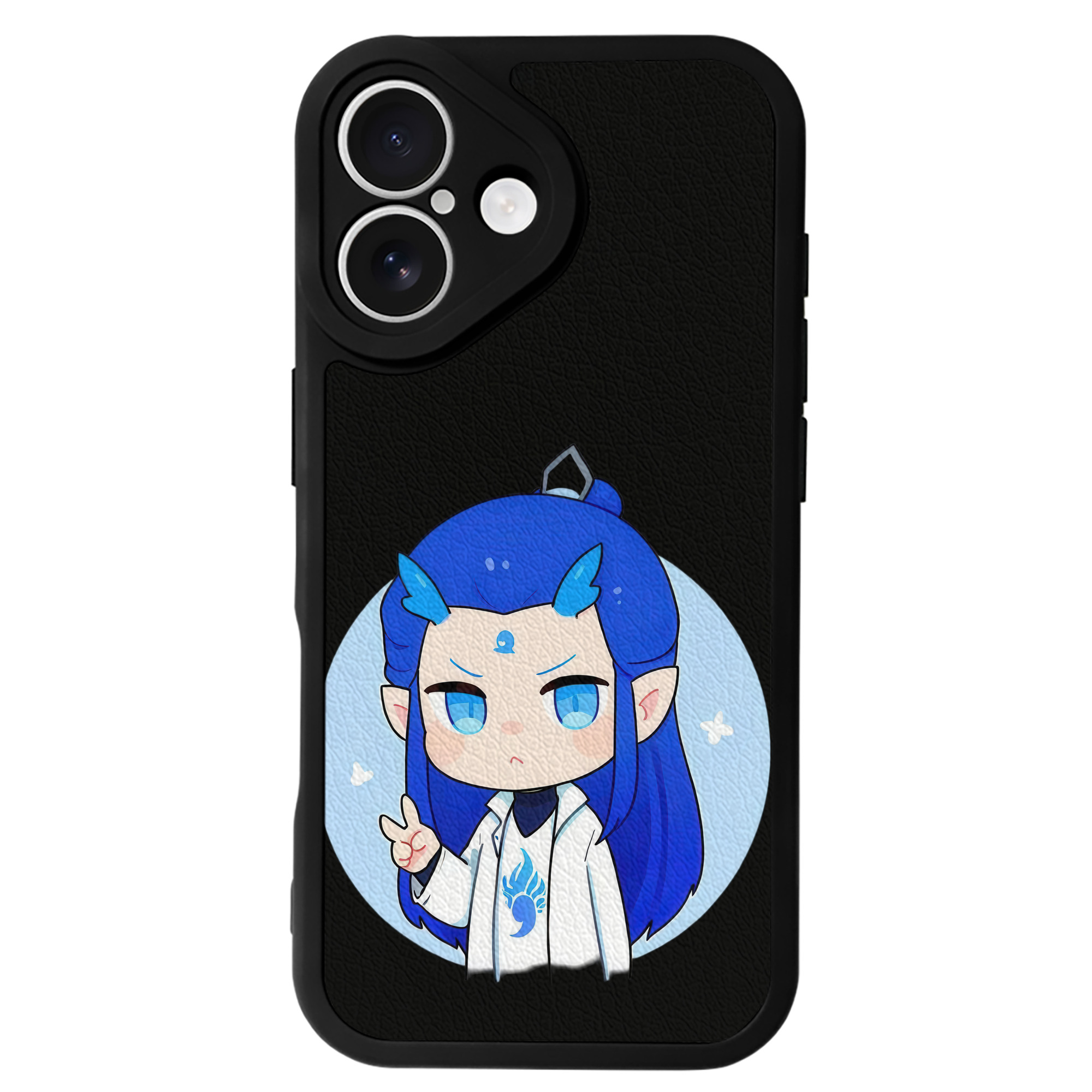 （画像用） Ne Zha 2 ナタ 魔童の大暴れ 【iPhone 16シリーズ対応】シリコンスマホケース（レザー調） 材質：シリコン